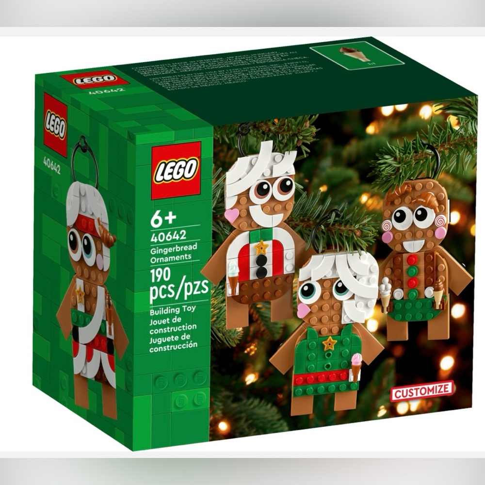 New LEGO Seasonal Christmas 40642 Gingerbread Ornaments Factory Sealed Retired